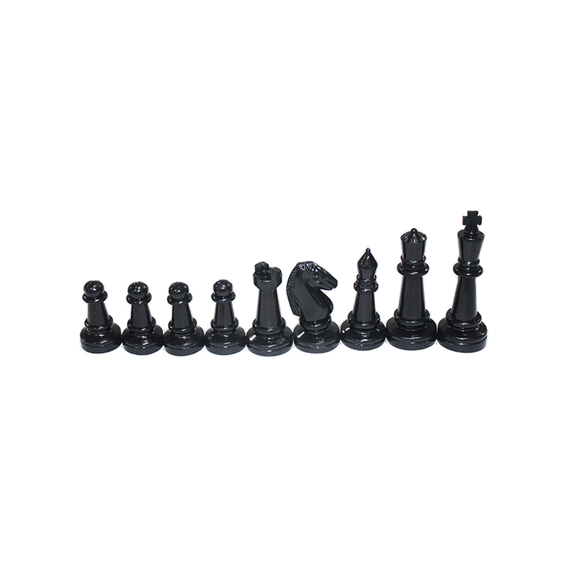 Klasické bílé dřevěné šachové figurky Staunton