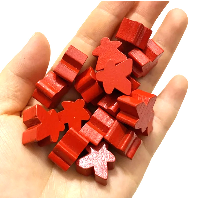 Vícebarevné dřevěné meeple pěšák herní příslušenství