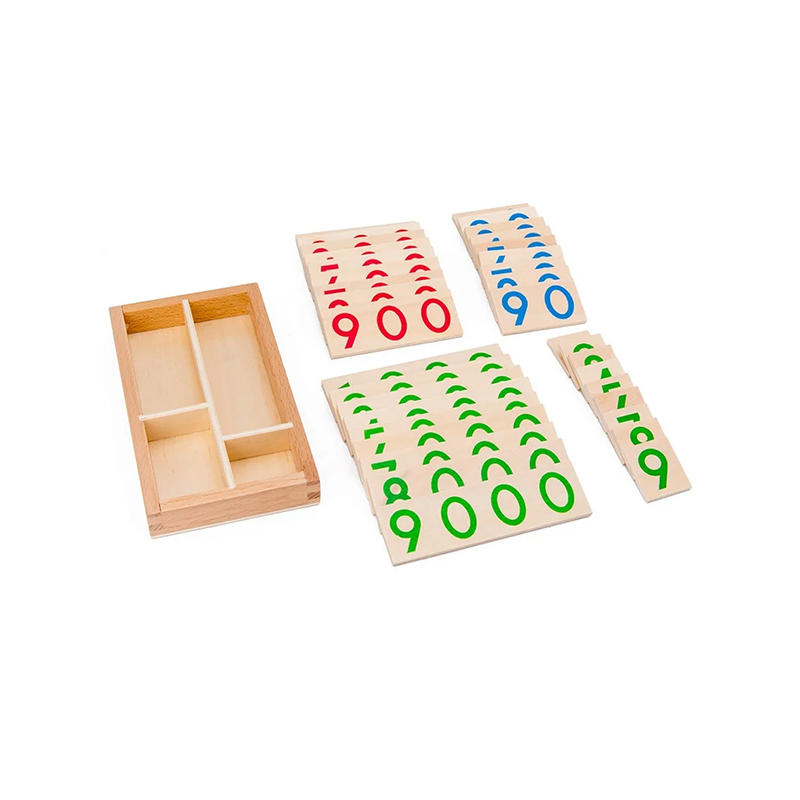Modulární dřevěná sada Montessori Numeracy