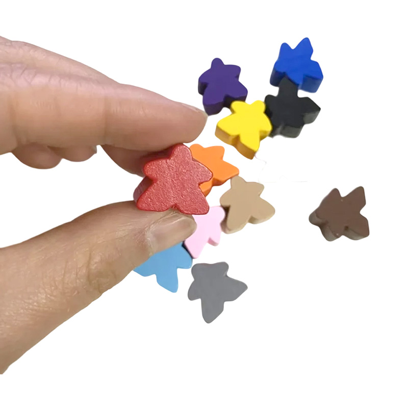 Vícebarevné dřevěné meeple pěšák herní příslušenství
