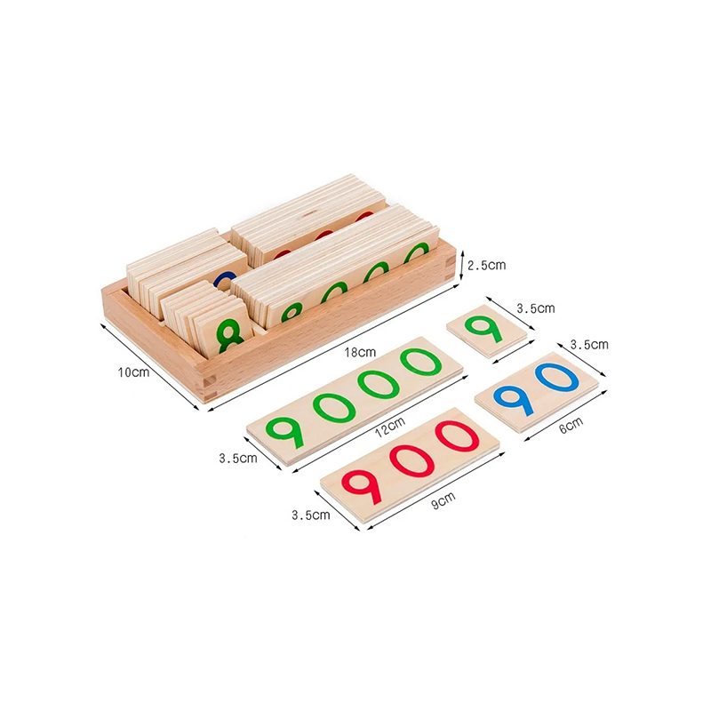 Modulární dřevěná sada Montessori Numeracy