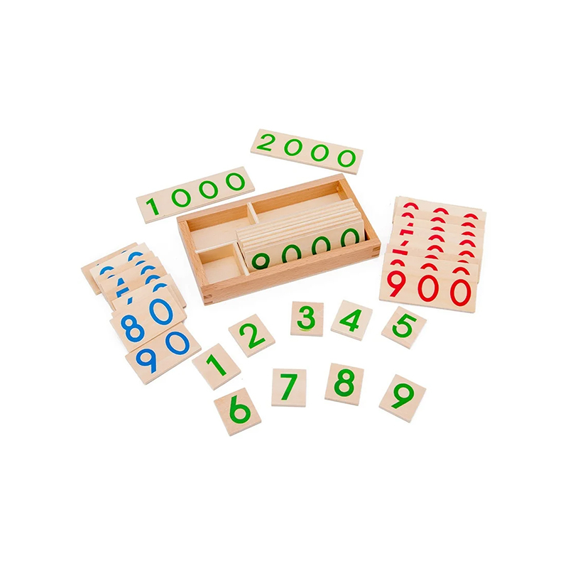 Modulární dřevěná sada Montessori Numeracy