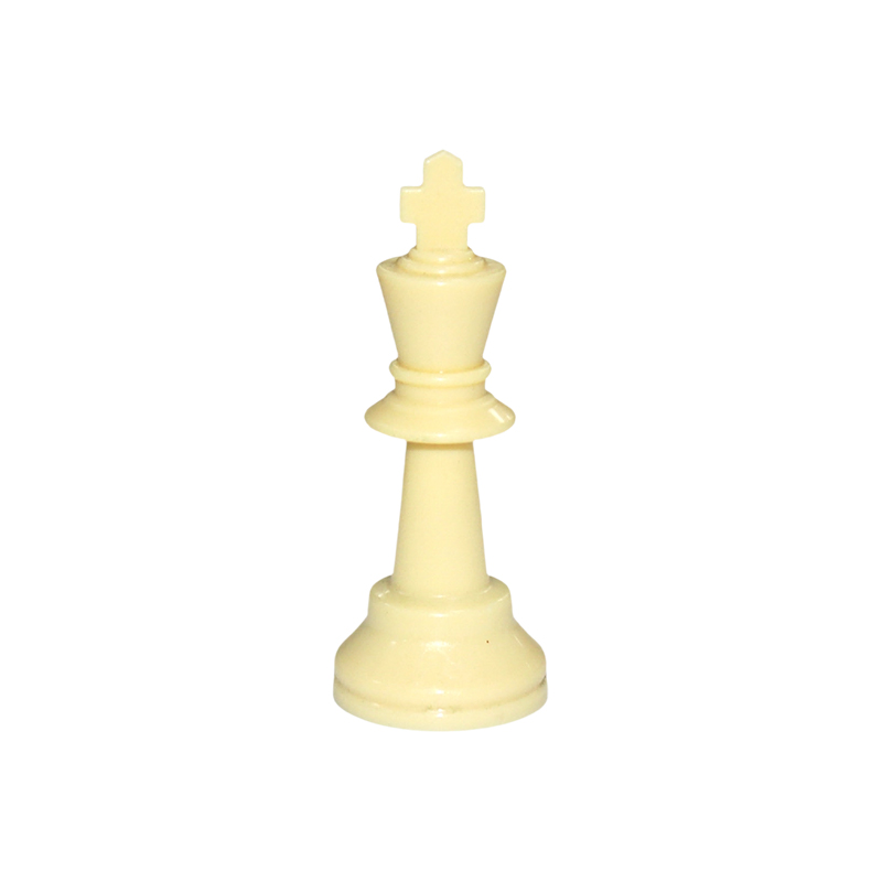 Klasické bílé dřevěné šachové figurky Staunton
