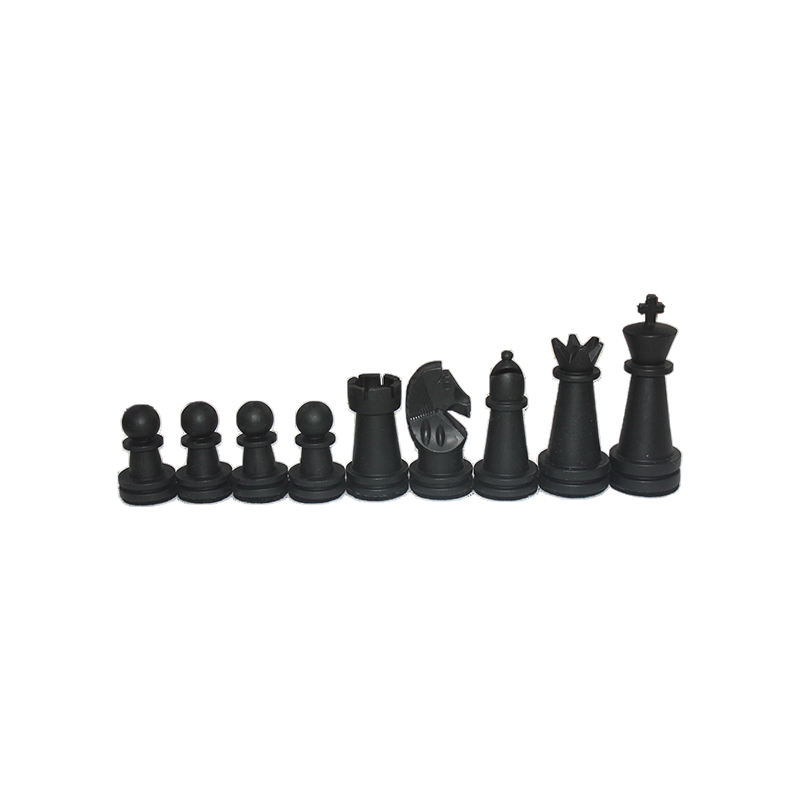 Klasické bílé dřevěné šachové figurky Staunton