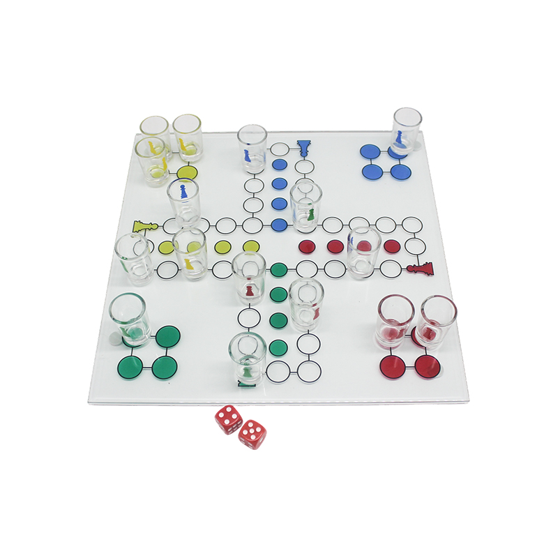 Herní sada Crystal Ludo Drinking