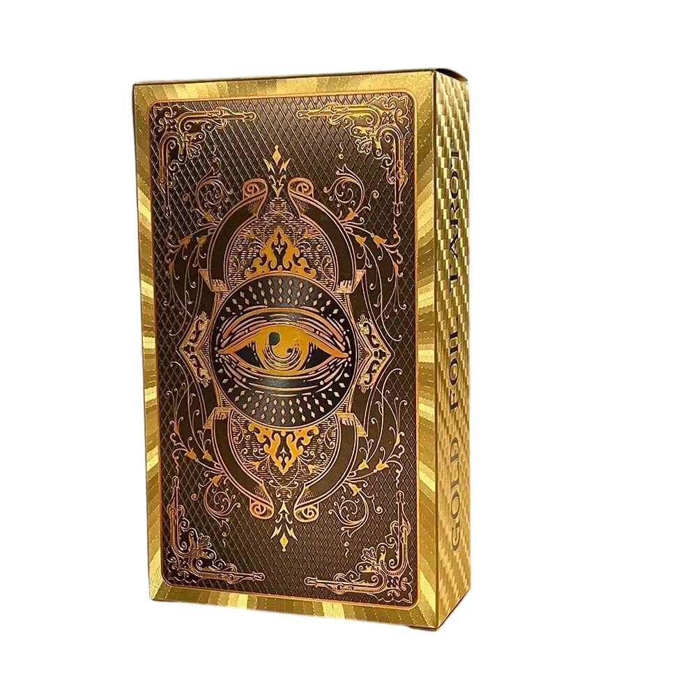 Sada prémiových tarotových karet ve zlaté fólii