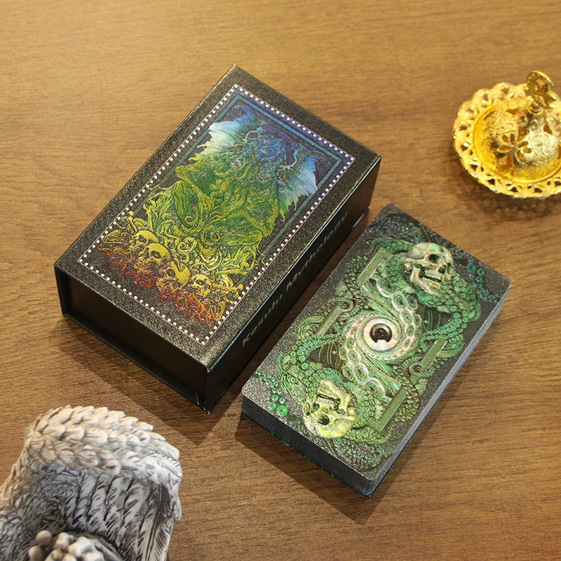 Mystická zelená a zlatá edice - Tarotové karty Kesulu Mythology