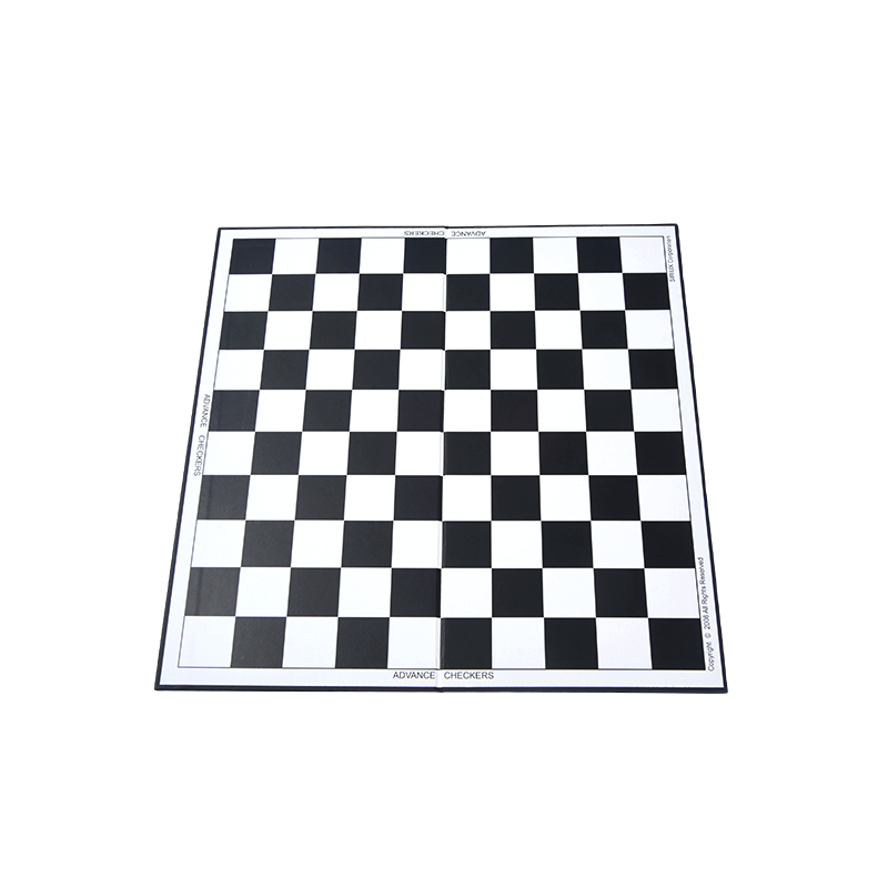 Klasické černé a bílé kostkované desky Advance Checkers