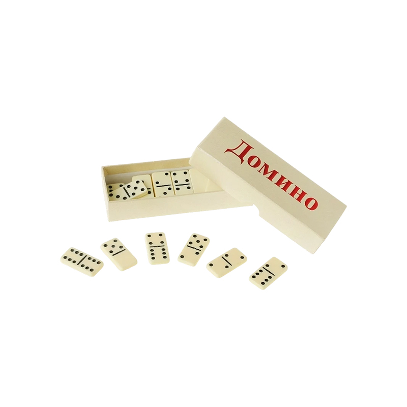 Tradiční Double-Six Domino Set v slonovinové úpravě