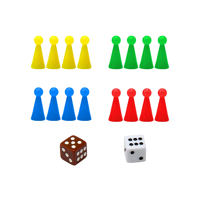 Přenosná magnetická stolní hra s kostkami a dílky Klasická herní sada Ludo