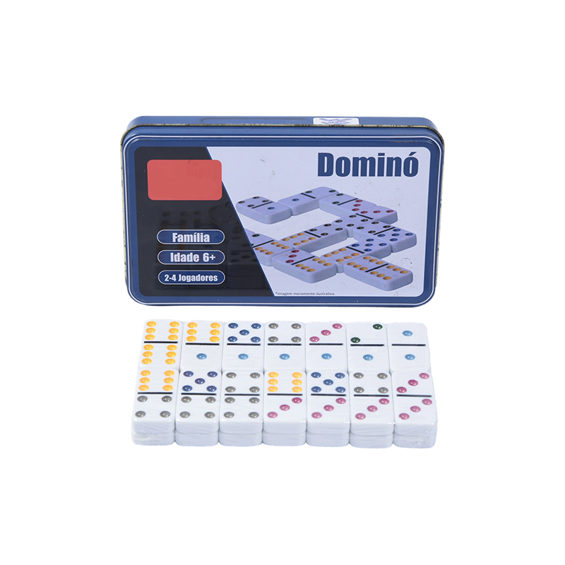 Edice přenosného železného pouzdra – sada Domino pro hmatovou řetězovou reakci