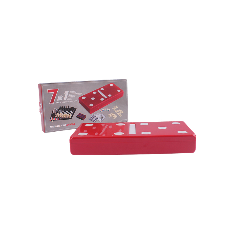 Red Puntíková edice - Klasická kombinovaná sada Domino & Cribbage