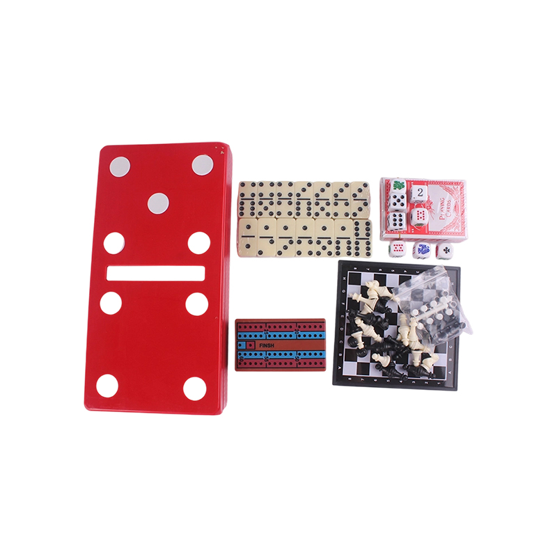 Red Puntíková edice - Klasická kombinovaná sada Domino & Cribbage