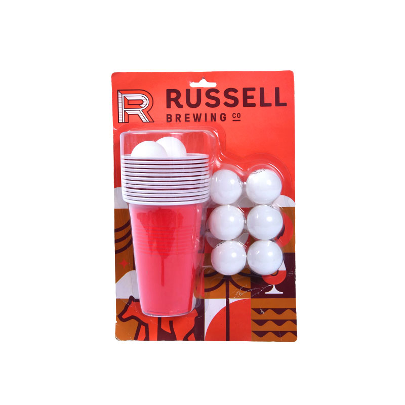 Russell Brewing Co. Beer Pong Kit - zahrnuje poháry a míčky