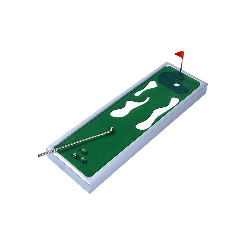 Přenosná vnitřní golfová hra s hliníkovým rámem pro stolní minigolfové hřiště